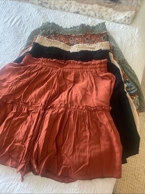 5 gathered skirts